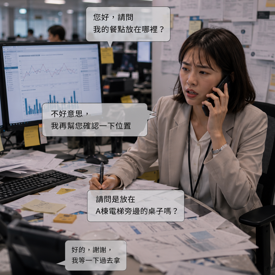 訂餐人的不便